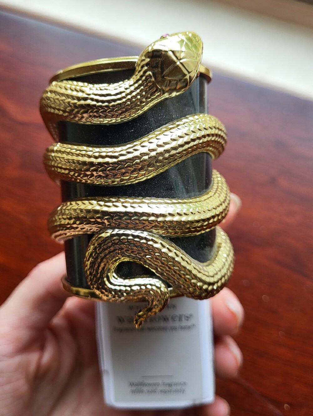 Bath and body works halloween gold snake wallflower new goth